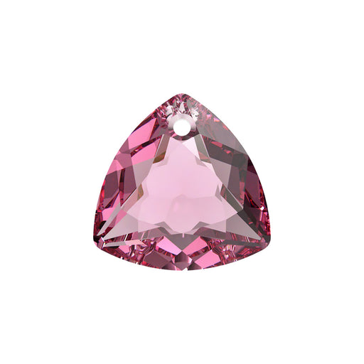 PRESTIGE Crystal, #6434 Trilliant Cut Pendant 14.5mm, Rose, (1 Piece)