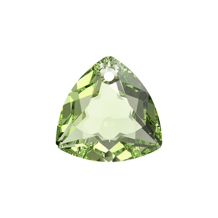 PRESTIGE Crystal, #6434 Trilliant Cut Pendant 10.5mm, Peridot, (1 Piece)