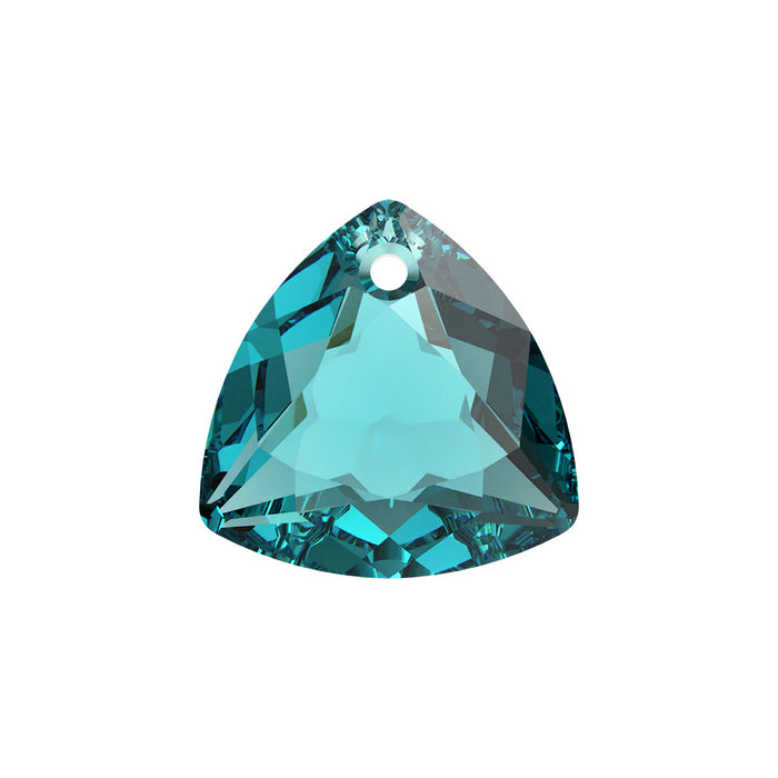 PRESTIGE Crystal, #6434 Trilliant Cut Pendant 8mm, Blue Zircon, (1 Piece)