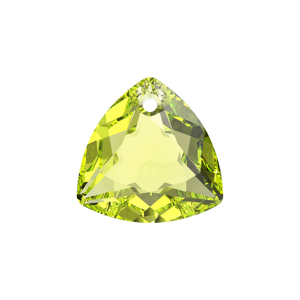 PRESTIGE Crystal, #6434 Trilliant Cut Pendant 14.5mm, Crystal Iridescent Green, (1 Piece)