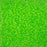 Preciosa Czech Glass, 8/0 Round Seed Bead, Crystal Color Lined Neon Green (1 Tube)
