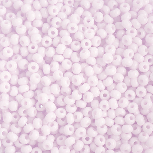 Preciosa Czech Glass, 8/0 Seed Bead, Opaque Natural Pink (1 Tube)