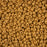 Preciosa Czech Glass, 8/0 Round Seed Bead, PermaLux Dyed Chalk Yellow-Brown - Matte (1 Tube)