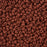 Preciosa Czech Glass, 8/0 Round Seed Bead, PermaLux Dyed Chalk Brown - Matte (1 Tube)