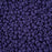 Preciosa Czech Glass, 8/0 Round Seed Bead, PermaLux Dyed Chalk Dark Violet - Matte (1 Tube)