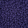 Preciosa Czech Glass, 8/0 Round Seed Bead, PermaLux Dyed Chalk Dark Violet - Matte (1 Tube)