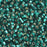 Preciosa Czech Glass, 6/0 Round Pony Seed Bead, Silver Lined Teal Green (1 Tube)