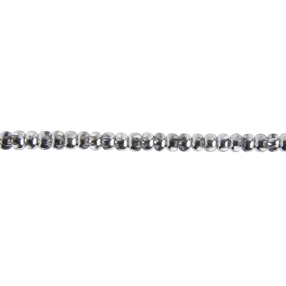 Preciosa Czech Glass, 6/0 Round Pony Seed Bead, Transparent Crystal  Labrador Halfcoat (1 Tube) — Beadaholique