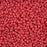 Preciosa Czech Glass, 6/0 Round Pony Seed Bead, PermaLux Dyed Chalk Red - Matte (1 Tube)