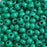 Preciosa Czech Glass, 2/0 Round Pony Seed Bead, Terra Intensive Dark Green (1 Tube)