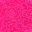 Preciosa Czech Glass, 11/0 Round Seed Bead, Crystal Color Lined Neon Pink (1 Tube)