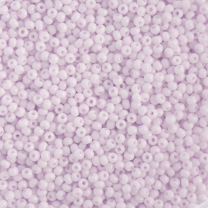 Preciosa Czech Glass, 11/0 Round Seed Bead, Opaque Natural Pink (1 Tube)