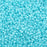 Preciosa Czech Glass, 11/0 Round Seed Bead, Color Lined Turquoise (1 Tube)