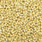 Preciosa Czech Glass, 11/0 Round Seed Bead, Metallic Light Gold SOLGEL (1 Tube)