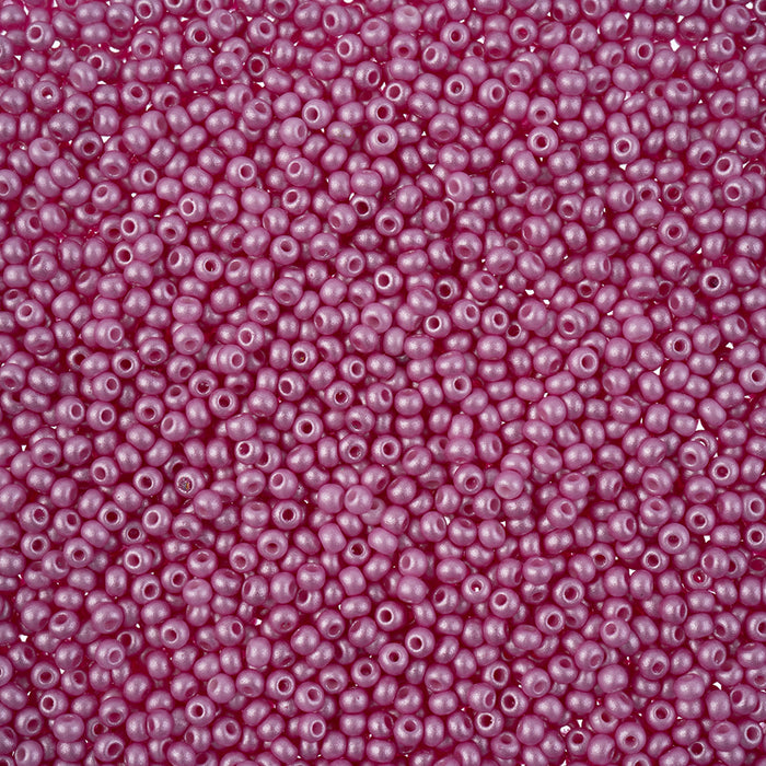 Preciosa Czech Glass, 11/0 Round Seed Bead, PermaLux Dyed Chalk Violet (1 Tube)