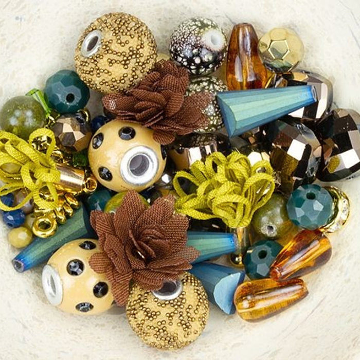 Jesse James Beads, Design Elements Sapphire Green Mix (1 Pack)