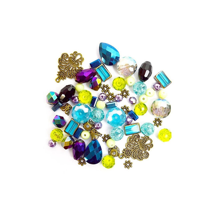 Jesse James Beads, Peacock Color Trends Mix (1 Pack)