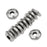 Metal Spacer Bead, Nugget Heishe 7mm, 12 Pieces, Rhodium Plated, By TierraCast