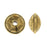 TierraCast Pewter, Western Bead 11mm Antiqued Gold Plated (2 Pieces)