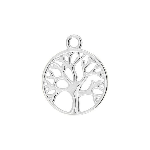 Charm, Tree of Life 15mm, Silver Plated (1 Piece)