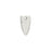 Flat Tag Pendant, Mini Arrowhead 17.6x9.5mm, Antiqued Silver, by Nunn Design (1 Piece)