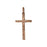 Pendant, Traditional Cross  34.5x17mm, Antiqued Copper, by Nunn Design (1 Piece)