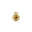 Open Back Bezel Charm, Fits #1088 Chaton Stone 7mm, Antiqued Gold, by Nunn Design (1 Piece)