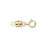 Magnetic Clasp, Converter with 5mm Spring Ring, 14k Gold-Filled (1 Set)