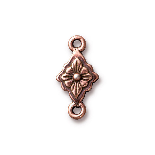 Pendant Link, Reina 20x10mm, Antiqued Copper Plated, by TierraCast (1 Piece)