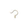 Earring Findings, Circle Ear Wire with 3mm Bead 19mm, 14k Gold-Filled (1 Pair)