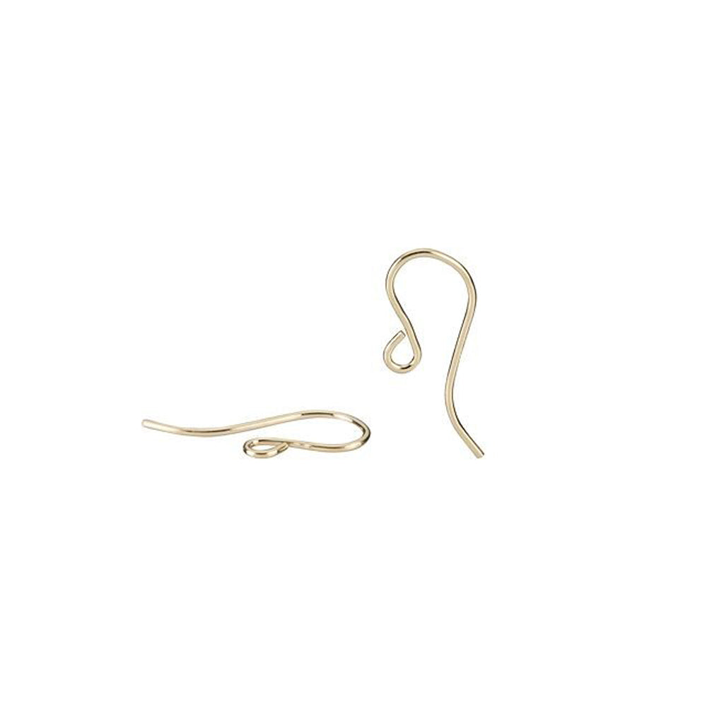 Earring Findings, French Ear Wire 19mm, 14k Gold-Filled (1 Pair)