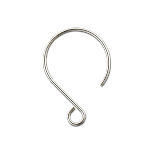 Earring Findings, Balloon Ear Wire 18x26mm, Sterling Silver (1 Pair)