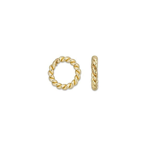 Jump Ring, Closed 4mm Twisted 20 Gauge, 14k Gold-Filled (2 Pieces)