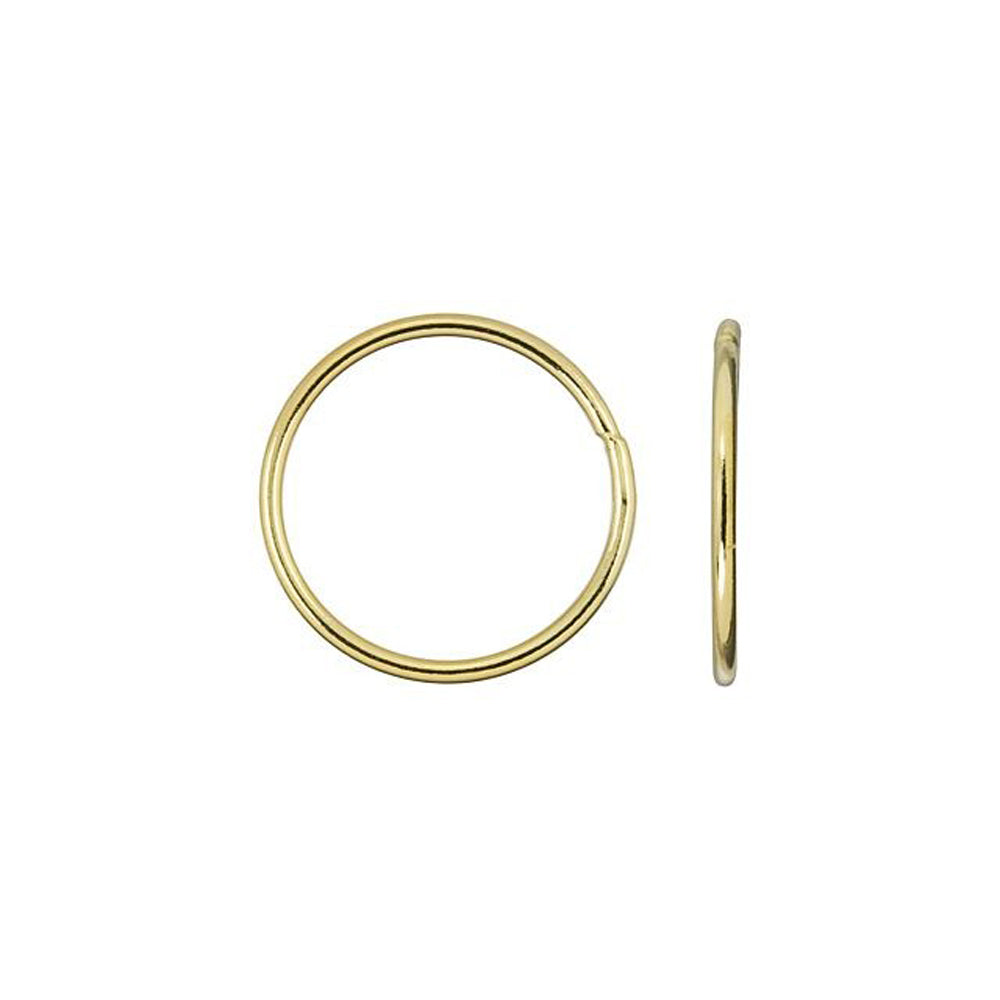 22K Gold Plated Open Jump Rings 5mm 20 Gauge (100)