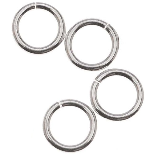 Silver Filled Open Jump Rings 6mm 18 Gauge (10 Pieces)