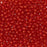 Czech Glass, Half-Drilled Round Finial Beads 2mm, Siam Ruby (2.5" Tube)