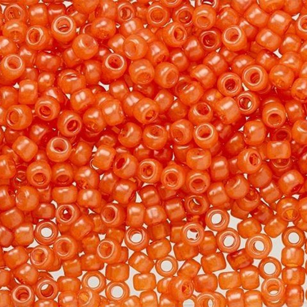 Toho Round Seed Beads 8/0 #YPS0032 'Hybrid ColorTrend Milky Flame' 8 Gram Tube
