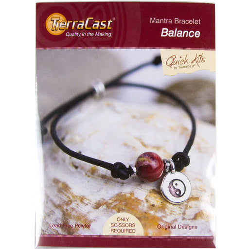 Bracelet Kit, Balance Mantra, Makes One Bracelet, By TierraCast