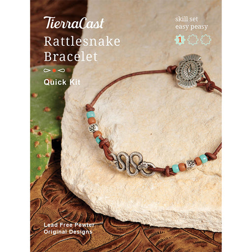 Bracelet Kit, Rattlesnake Bracelet, Makes One Bracelet, By TierraCast