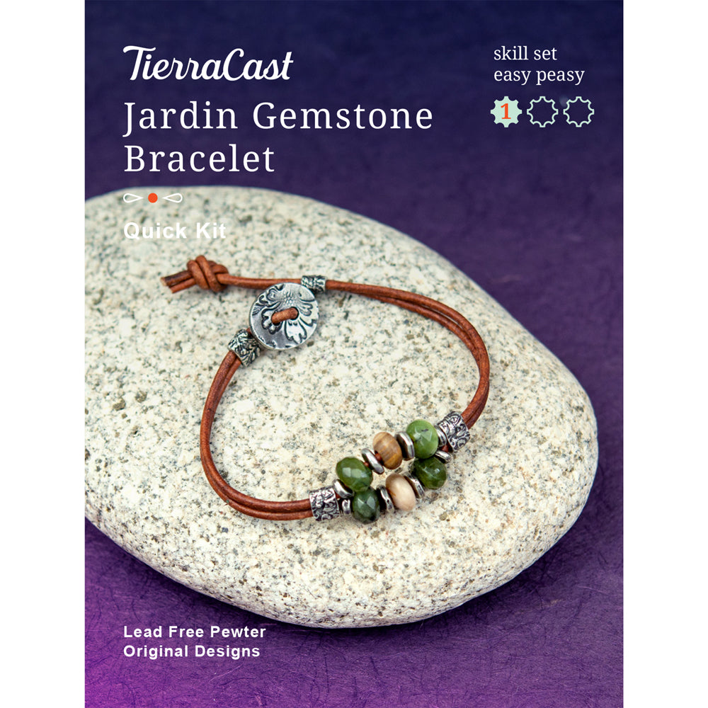 Bracelet Kit, Jardin Gemstone, Makes One Bracelet, By TierraCast
