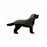 PRESTIGE Crystal, #4012 Fancy Stone Labrador Retriever Dog 29x17.5mm, Jet Nut (1 Piece)