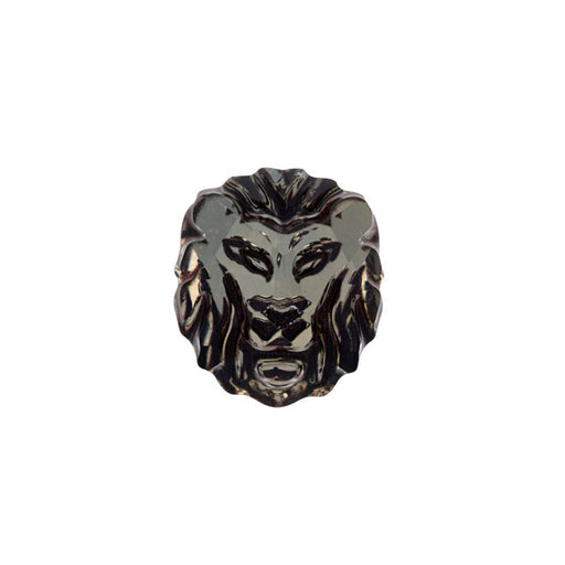 PRESTIGE Crystal, #2844 Flatback Stone Lion Head 17x15mm, Golden Shadow IVCVS (1 Piece)