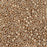 Czech Glass Matubo, 10/0 Seed Bead, Matte Metallic Flax (2.5 Inch Tube)