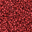 Czech Glass Matubo, 10/0 Seed Bead, Matte Metallic Lava (2.5 Inch Tube)