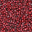 Czech Glass Matubo, 10/0 Seed Bead, Opaque Red Picasso (2.5 Inch Tube)