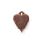 Charm, Mini Heart Tag 13.8x10.3mm, Antiqued Copper, by Nunn Design (1 Piece)