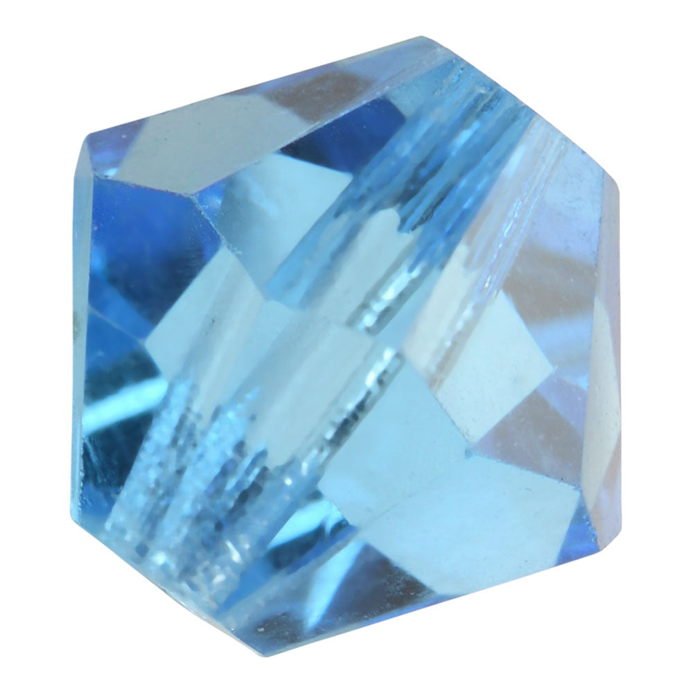 Preciosa Czech Crystal, Bicone Bead 5mm, Aquamarine (32 Pieces)