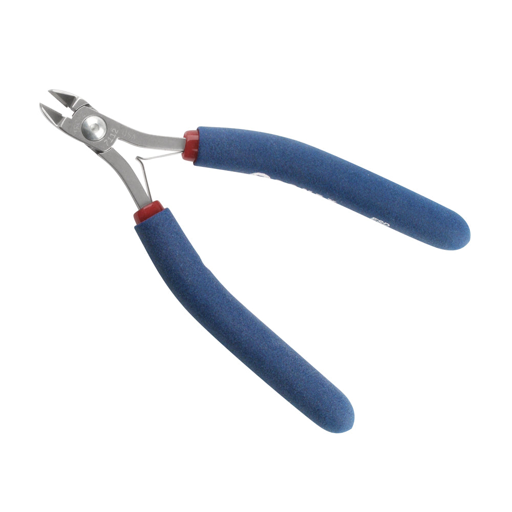 Tronex Tools, #7112 Oval Flush Cutter Pliers, Relieved, with Ergonomic Handle, 5.6 Inches Long