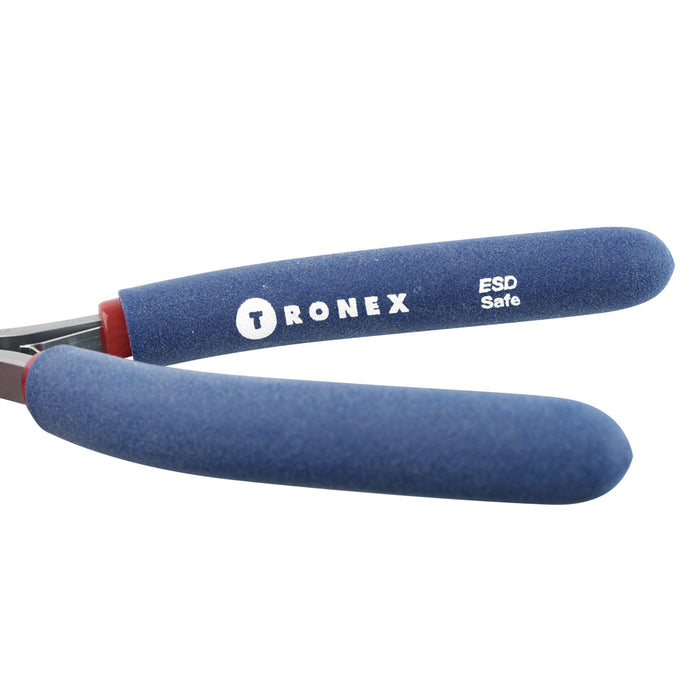Tronex Tools, #7113 Oval Razor Flush Cutter Pliers, Relieved, with Ergonomic Handle, 5.6 Inches Long