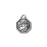 Charm, Saint Christopher "Protect Us" 24x20mm, Antiqued Silver Plated, by TierraCast (1 Piece)